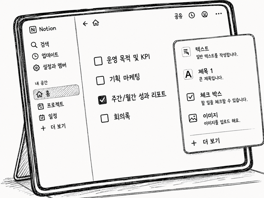 브랜드 방향을 함께 고민하는 모습